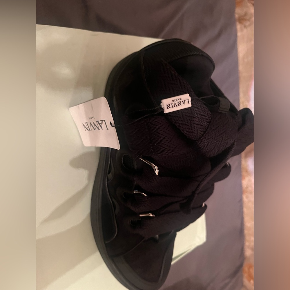 Lanvin Dark High-Top Sneakers for Men